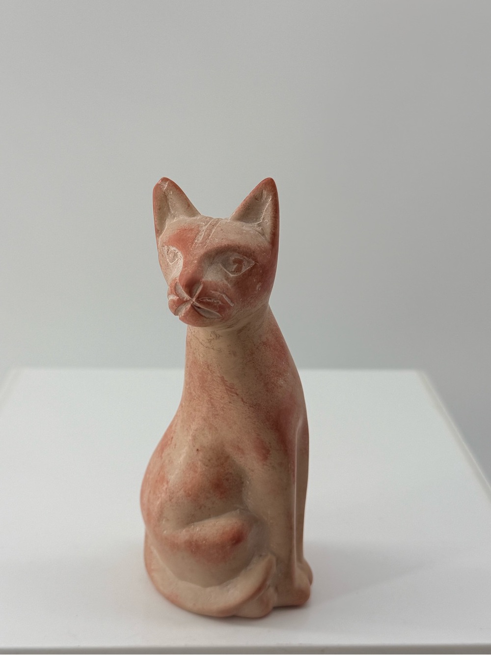 Pink Stone Cat Toy & Decorative Figurine - Unbranded
